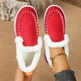 thumbnail image 5 of YOUYEDIAN Moccasins Women Fall Winter Plush Lined Slip On Warm Casual Flats Round Toe Fashion Versatile Outdoor Shoes, 5 of 5