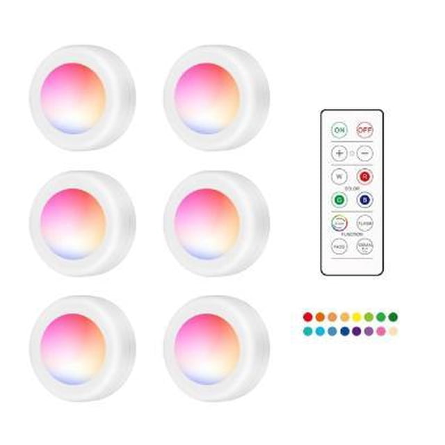 High quality new 6-pack LED spotlights with remote controls - Best in test