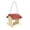 B, variant on UJMNHYGT Bird Feeders, for Outside Hanging Wild Bird Feeder House Wooden, Platform Bird House for Finches Bluebird Mealworm Feeder Outdoor Wood Rustic Garden Yard Decor Sloped Roof Sturdy Rope