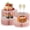 Pink, variant on Buffet Risers Risers for Buffet Table Risers Display Stands Tall Cake Stands Cylinder Stands for Party Pedestal Cake Stand Dessert Table Display Set Cupcake Stands Cupcake Display (Golden)