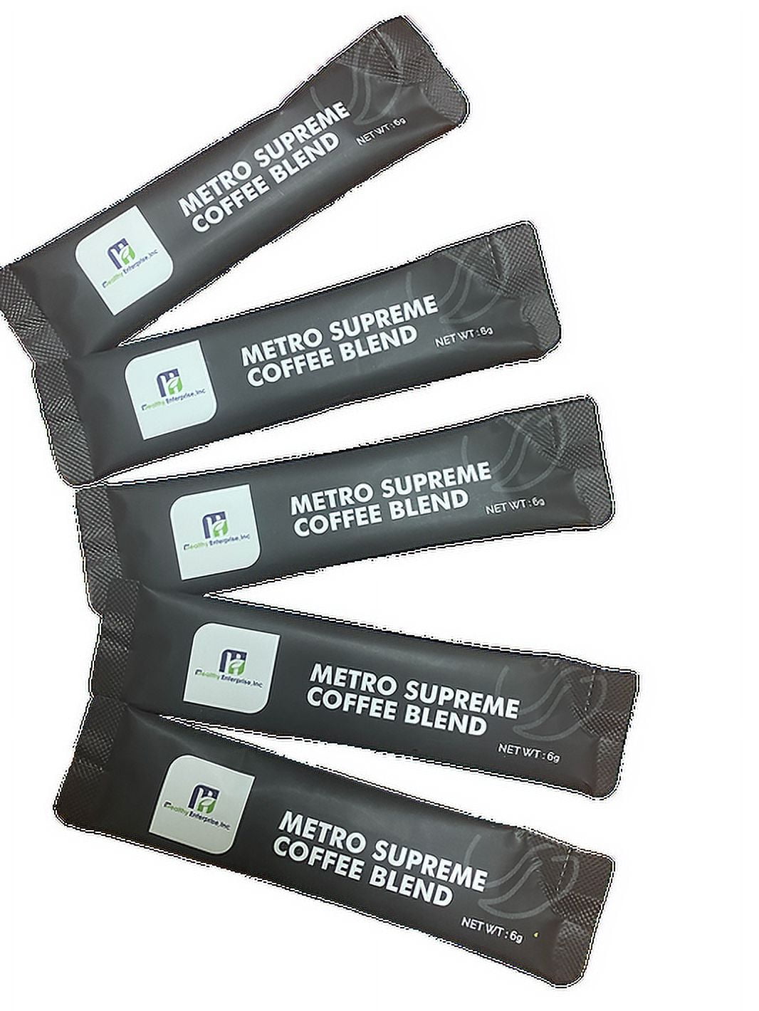 Healthy Enterprise, Inc. Supreme Blend Mushroom Coffee Naturally Caffeinated Medium-Dark Roast Roasted Flavor 25 Servings Box