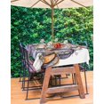 thumbnail image 3 of Outdoor Tablecloth with Umbrella Hole Zipper,Fall Watercolor Pumpkins Thanksgiving Waterproof Zippered Table Cloth for Rectangle Tables,Farm Harvest Patio Table Covers for Indoor Pinic Party, 3 of 6