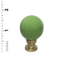 thumbnail image 3 of Royal Designs, Inc. Ceramic Sphere Lamp Finial for Lamp Shade, F-5058GR-2, Green, Pack of 2, 3 of 4