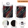 thumbnail image 5 of Yayeee 4 Pack Qtip Holder Bathroom Cotton Swab Canister with Lid Clear Dispenser Set, Red Abstract Lines, 5 of 6