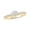 14KT Yellow Gold Vermeil Plated Silver, variant on 1/6 Ct Natural Diamond Promise Ring for Women 14K Yellow Gold Vermeil Round Cluster Split Shank Jewelry Gift for Her