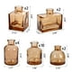 thumbnail image 2 of Set de 20 minijarrones pequeños de cristal ámbar para bodas y bodas, 2 of 7