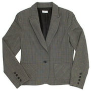 Women's Hint of Teal Plaid Blazer