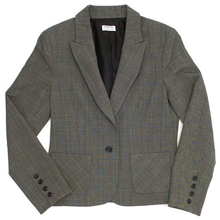 Women's Hint of Teal Plaid Blazer
