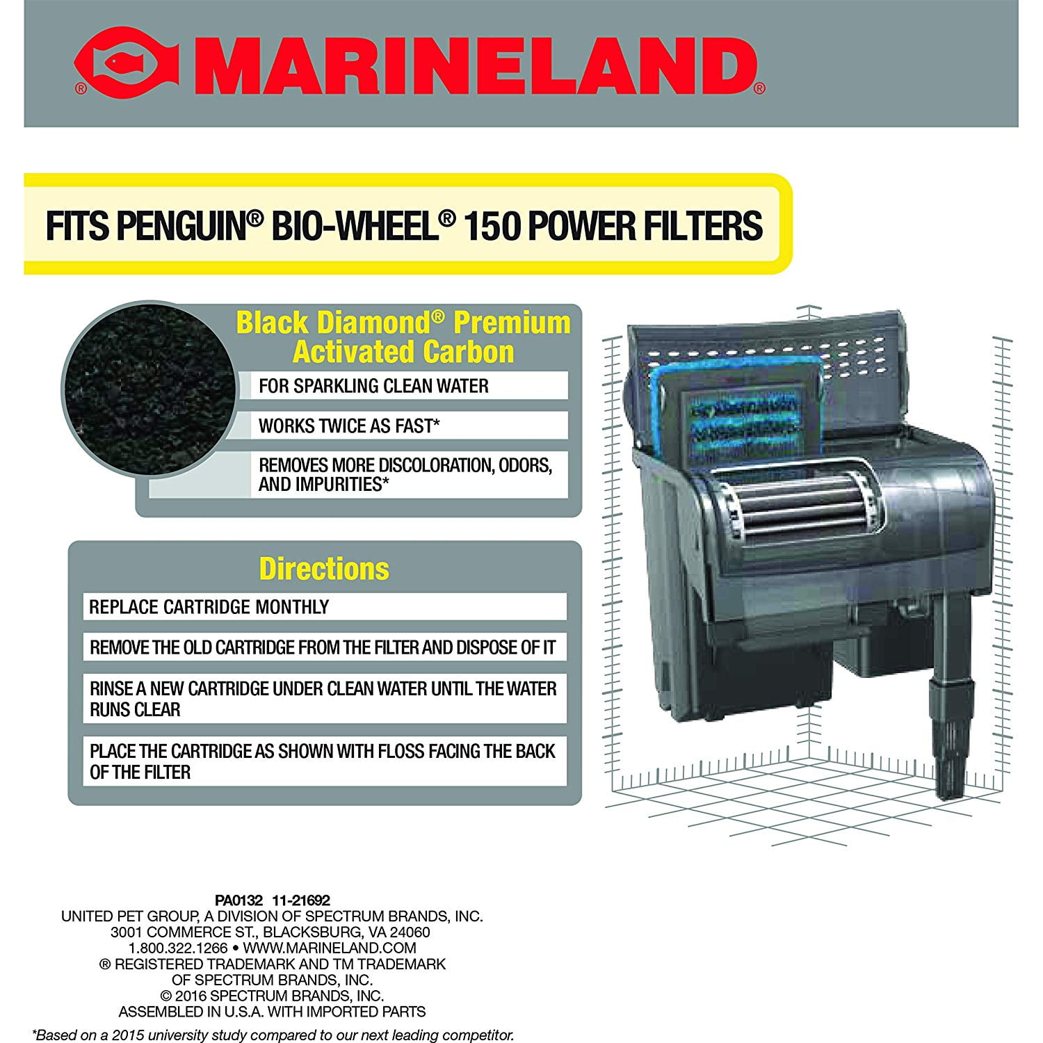 Bio-Wheel Penguin 100 Power Filter Cartridge / Penguin marineland