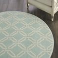 thumbnail image 6 of Nourison Jubilant Modern Trellis Green 5'3" x ROUND Area Rug, (5' Round), 6 of 8