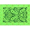thumbnail image 1 of Ahgly Company Indoor Rectangle Abstract Green Modern Area Rugs, 2' x 3', 1 of 4