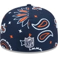 thumbnail image 4 of Men's New Era Navy Denver Broncos Paisley 59FIFTY Fitted Hat, 4 of 6