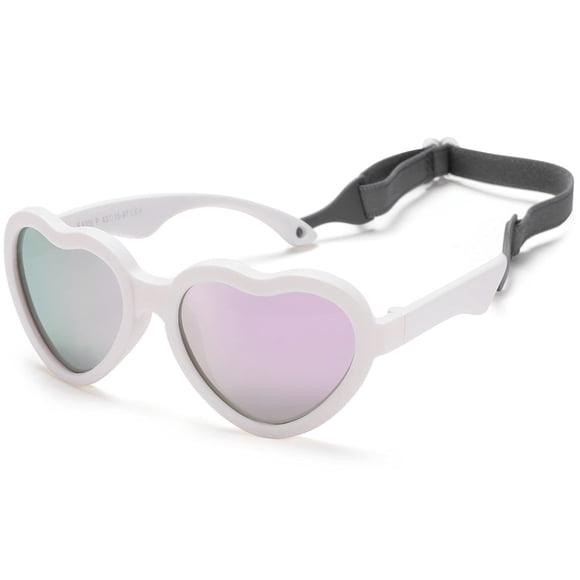 Gafas de Sol Polarizadas para Bebé NULOOQ Flexibles con Forma de Corazón