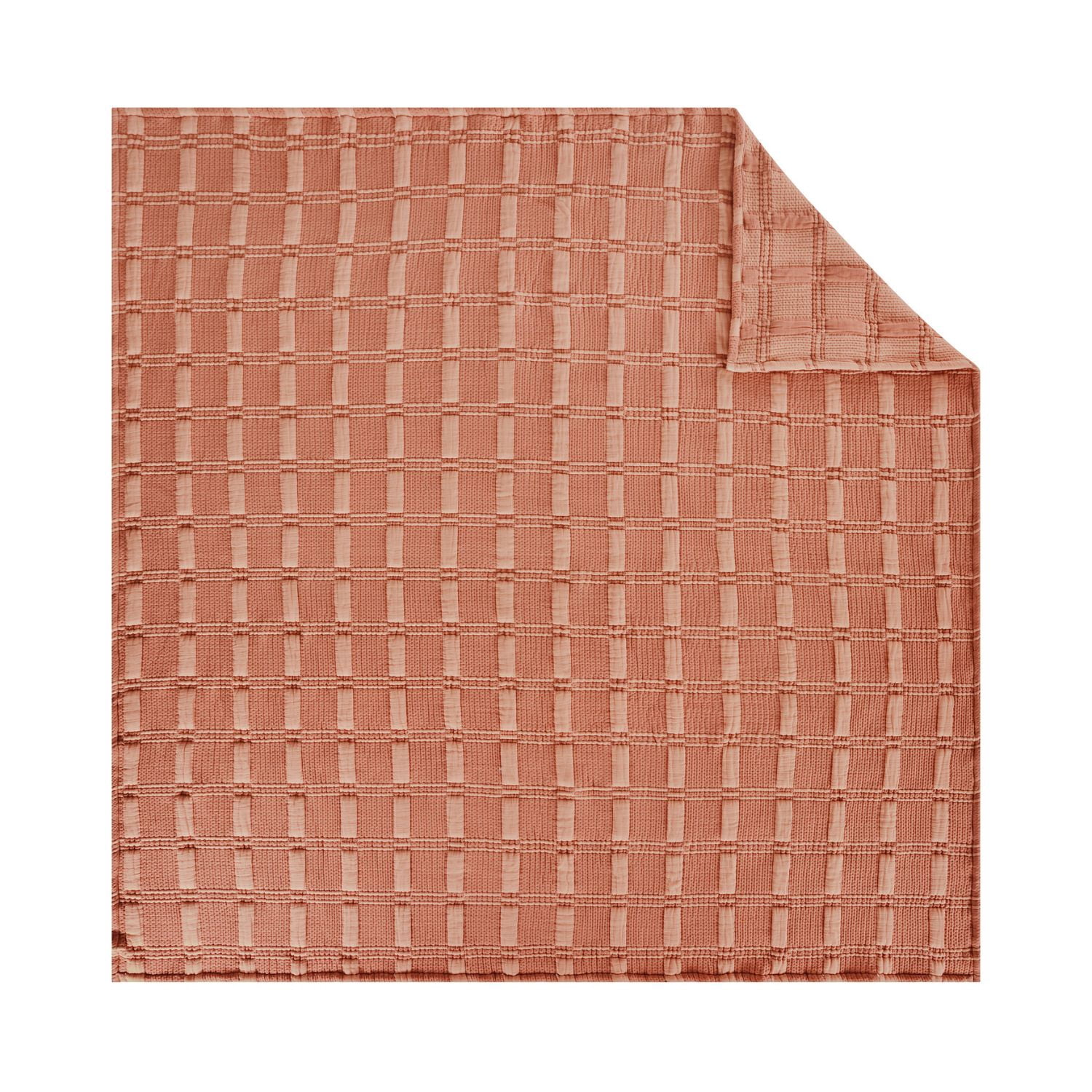 Mainstays Cloud Matelasse Quilt, Terracotta, Full/Queen