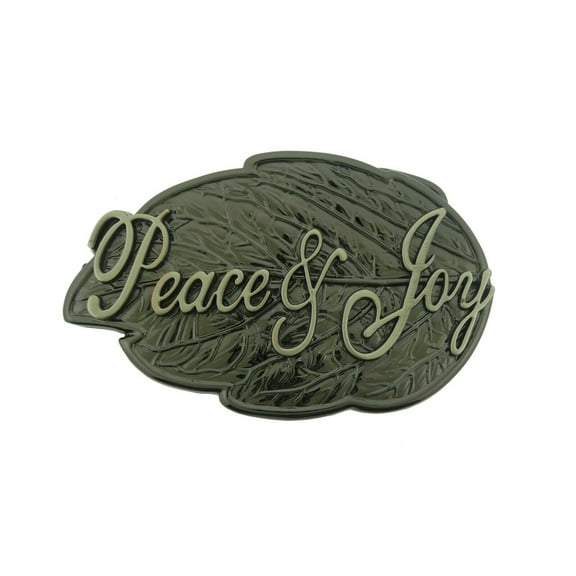 Peace and Joy Text Dove's Leave Belt Buckle Peace Loving Western American Rodeo Style