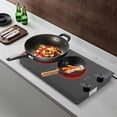 thumbnail image 5 of Black Galvanized Sheet 51*28.8*8cm Double-Headed Electric Ceramic Stove 2100w Double-Knob Timing Vertical Electromagnetic Stove, 5 of 18