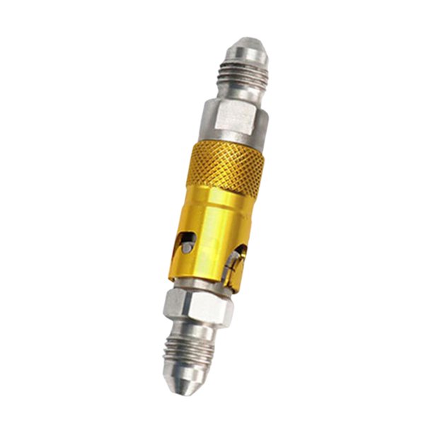 Accesorio de línea de freno, reemplazo, fácil de instalar, resistente, universal, compacto, adaptador de desconexión de pinza de freno para manguera Oro