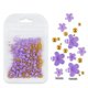 thumbnail image 1 of Bolsa de joyería con flores de cinco pétalos para decoración de uñas Joyería de flores acrílicas blancas y rosas con cuentas de oro y plata Flor de resina, 1 of 6