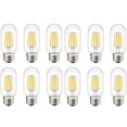 thumbnail image 1 of Bombilla LED tubular LiveMax de 4 W, E26, 400 lm, 2700 K, blanco cálido, paquete de 12, 1 of 7