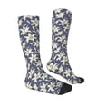 thumbnail image 3 of Picia Women Crew Soft Moisture-wicking Socks Lilies Flowers Pattern Design Cotton Socks, One Size fit All, 3 of 9