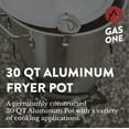 thumbnail image 4 of GasOne 30Qt Aluminum Stock Pot with Strainer and Lid – Large Deep Fryer Pot with Basket for Boiling, 4 of 6