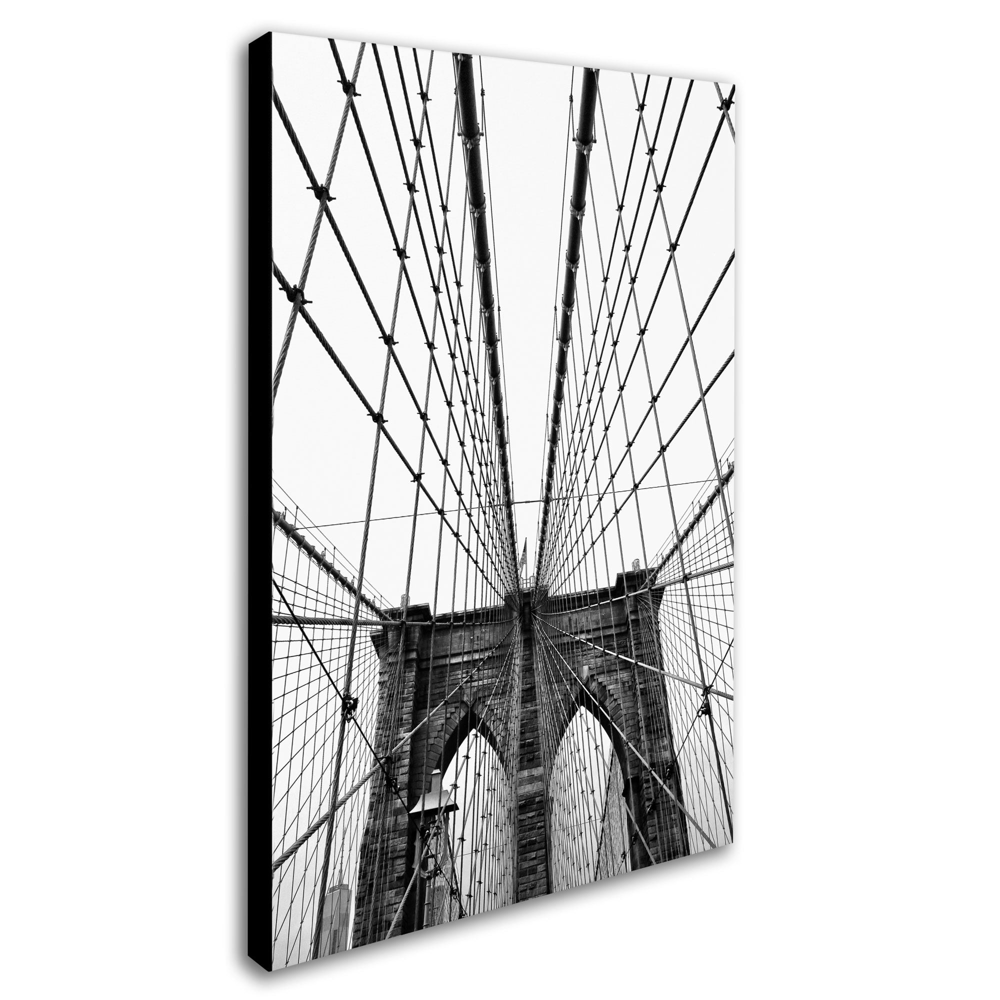 Trademark Fine Art "Brooklyn Bridge 3" Canvas Art by CATeyes