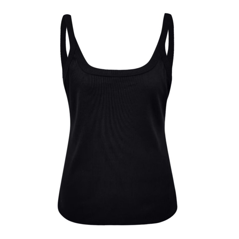 Honeeladyy Womens Form Fitting Sleeveless Tank Top Stretch Scoop