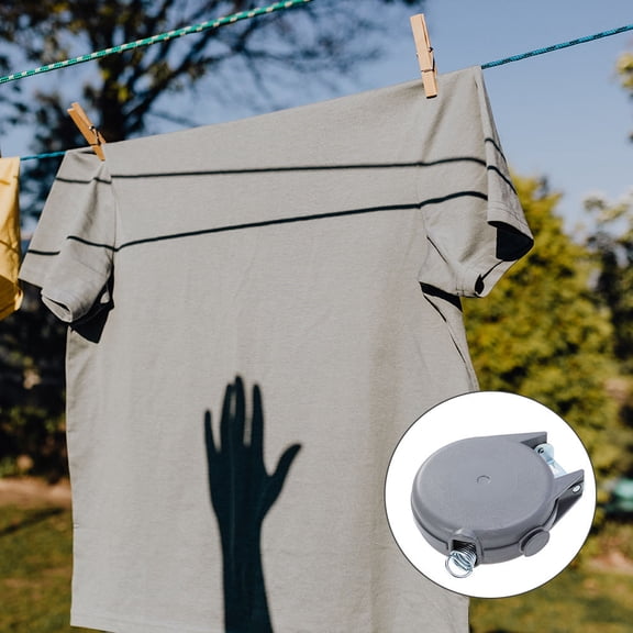 OUNONA Outdoor Clothesline Drying Rope ABS Hanging Laundry Line for Wet Clothes, and Portable, 1 Pack
