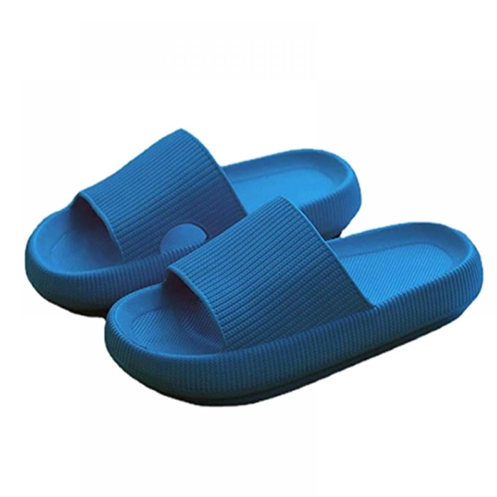 Pillow Slides Slippers Massage Foam Shower Bathroom Non-Slip Thick Sole Quick Drying Slipper,2021Latest Technology-Super Soft Home Pillow Slippers Shoes for Women and Men 