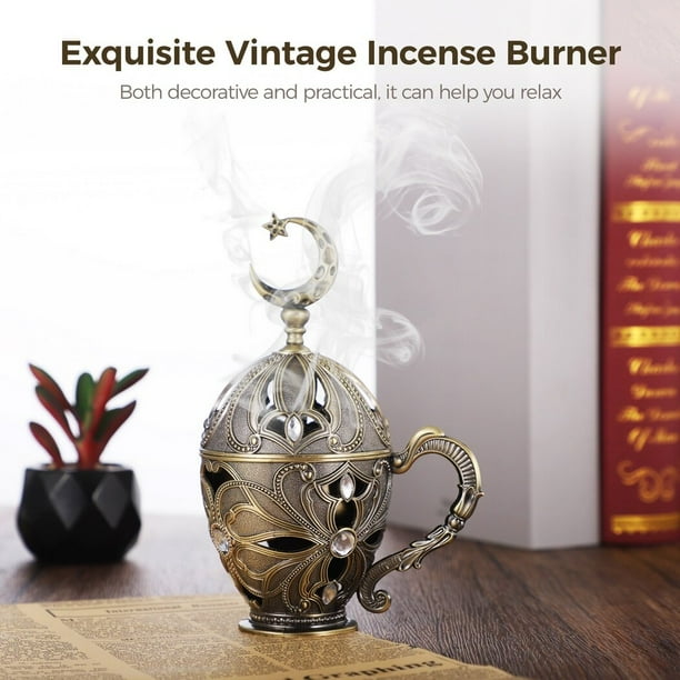 Brûleur D'encens En Laiton Vintage Pour Bâtons Et Cônes – Yoga Et Méditation