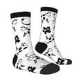 thumbnail image 3 of Junzan Cute Cow And Milk Stains Mens Funny Socks For Men Women Colorful Fun Novelty Crew Patterned Socks, 3 of 9