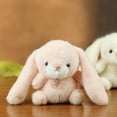 thumbnail image 5 of 3.9in Handmade Long Eared Bunny Plush Toy, Artisan Crafted Stuffed Rabbit Doll, Decorative Soft Fabric Hare, Unique Hand-stitched Animal Plushie, Long Ear Bunny Figure, 5 of 8