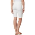 thumbnail image 2 of Gloria Vanderbilt Womens Petites Mid Rise Knee Length Bermuda Shorts, 2 of 3