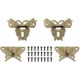 thumbnail image 5 of 2Pcs Vintage Box Clasp Retro Latch Butterfly Shape Decorative Latch Padlock Locking Latch for Jewelry Box Cabinet 52*60mm, 5 of 5