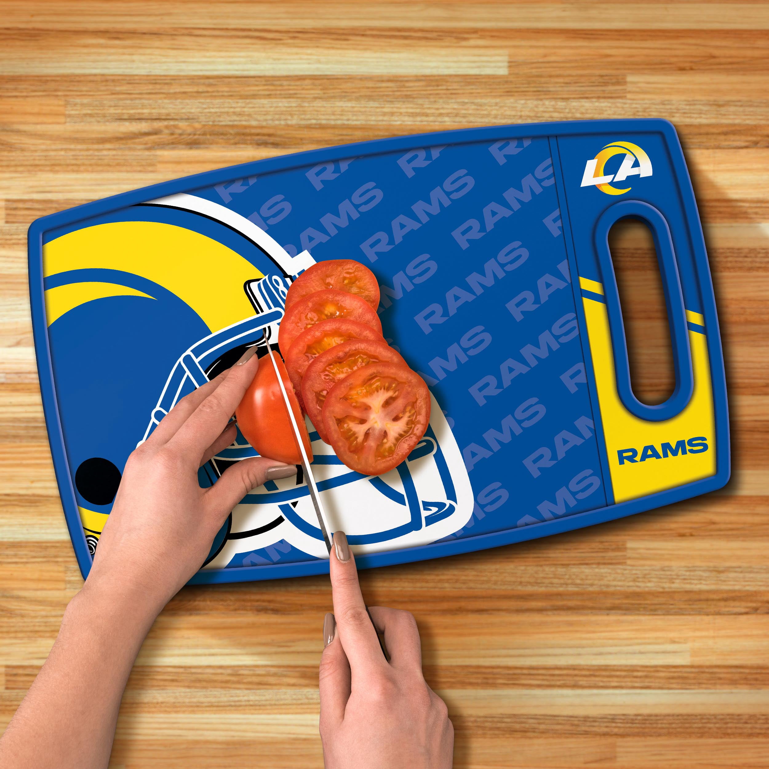 YouTheFan NFL Los Angeles Rams Logo Series Cutting Board