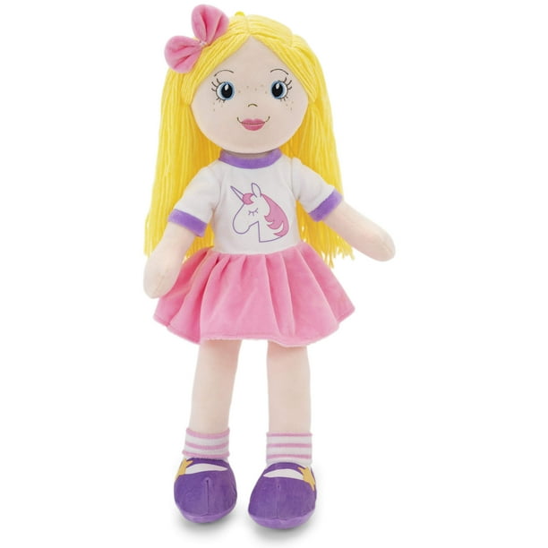 Muñeco de peluche suave Bridging Miles With Smiles - Muñecos de trapo de 18 pulgadas para niñas y niños Bebés y bebés Mi primer muñeco de peluche para 1 año - Eimmie