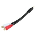 thumbnail image 1 of 7" 3.5mm Premium 22AWG Mini-Stereo TRS Male to 2 RCA Female Speaker Cable, 1 of 1