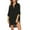 Black, variant on ZZwxWA Women's V Neck Swimsuits Three Square Irregular Swimwear Solid Color Smooth Cover Ups 2025 Bikinis Beachwear