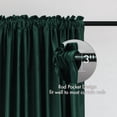 thumbnail image 2 of Cortinas MIULEE de terciopelo verde oscuro de 108 cm x 274 cm, juego de 2, 2 of 7