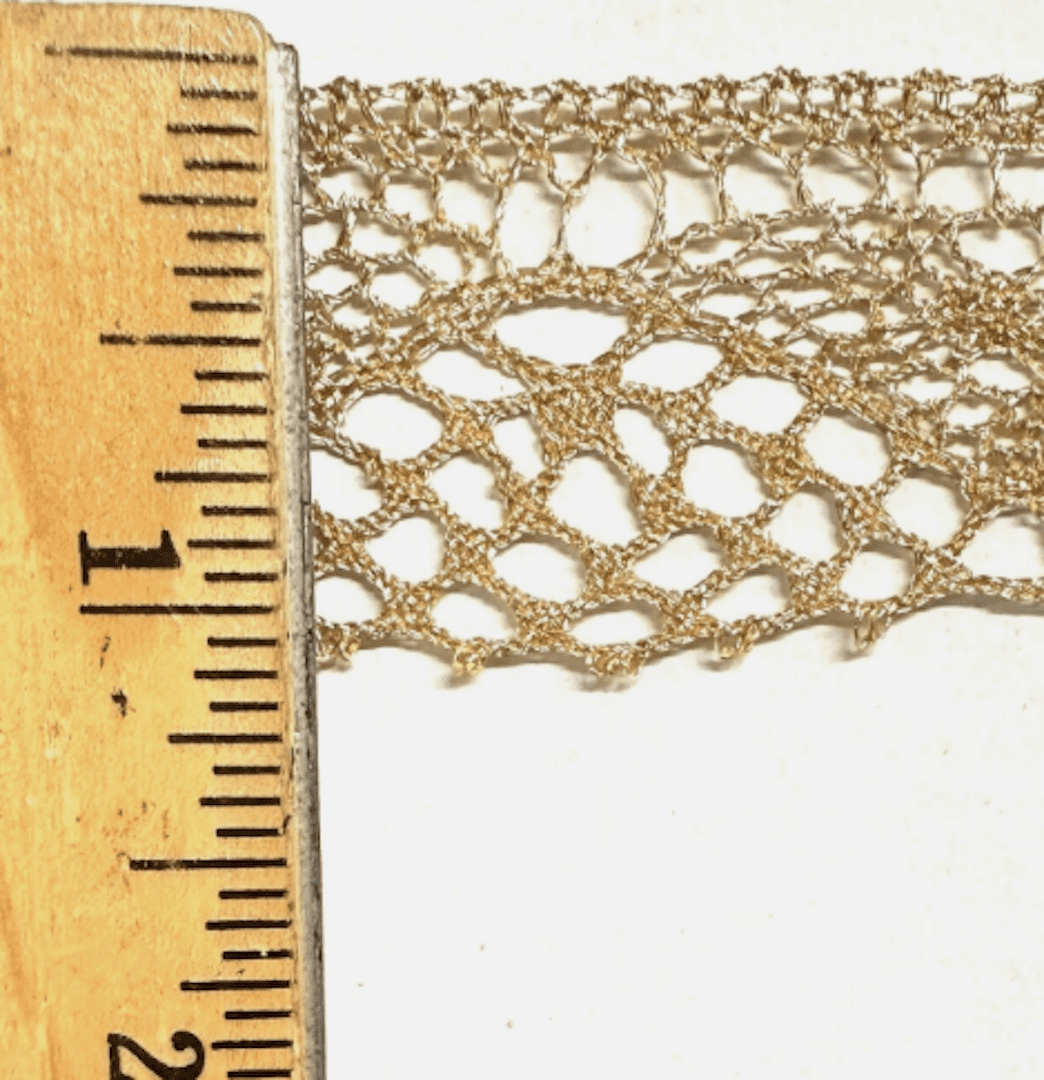 1-1/4" Metallic Cluny Lace - 10 Continuous Yards - Gold and Silver Available!