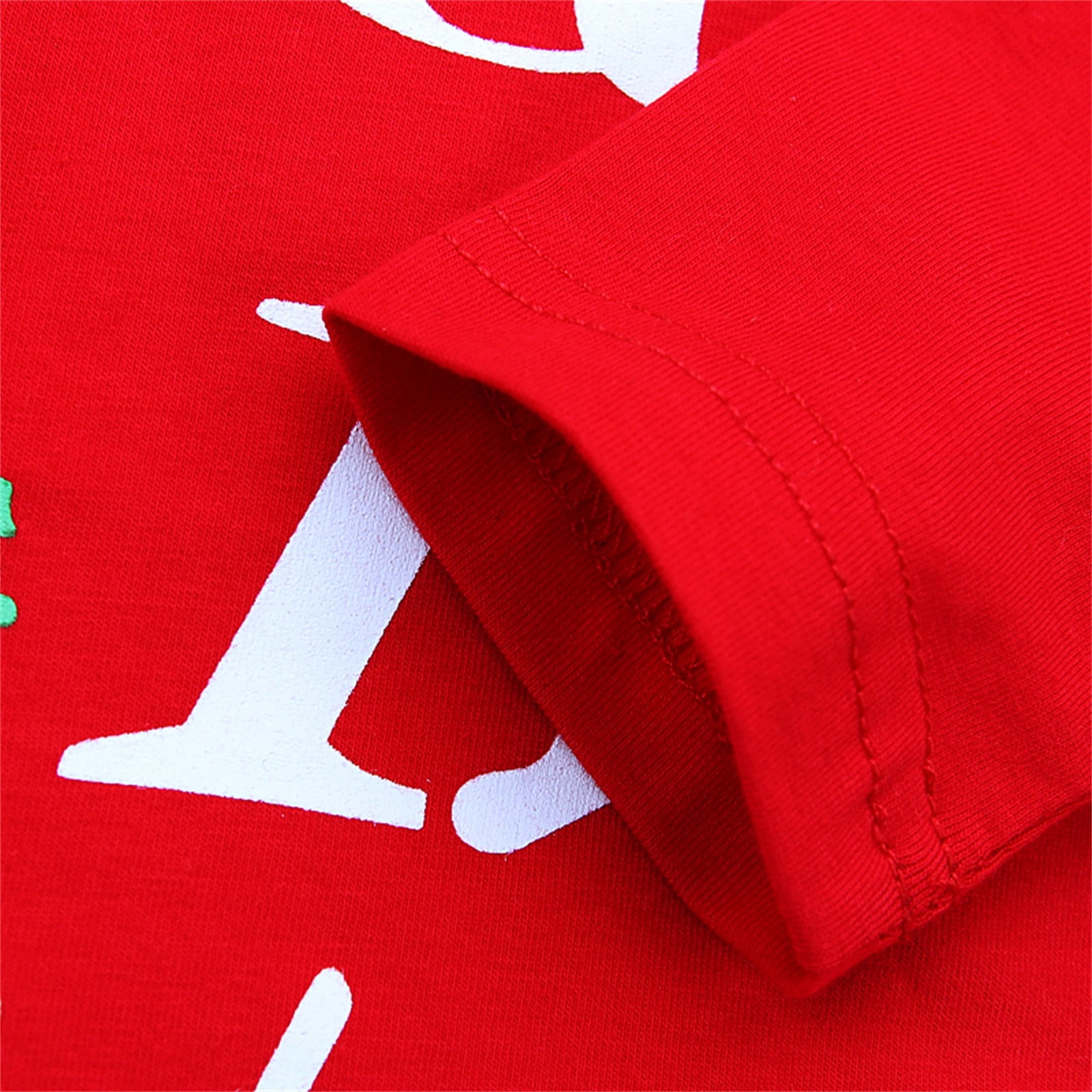 Otqutp Baby Boys Girls Pajamas Christmas Letter Long Sleeve Romper Deer Pants Hat Outfits Clothes Set Loungewear Sleepwear for 0 to 18 Months