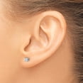 thumbnail image 3 of Primal Gold 14 Karat White Gold Lab Grown Diamond 1/10ctw VS/SI, D E F, 4-Prong Earrings, 3 of 5