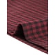 thumbnail image 5 of Falda hasta la rodilla con estampado de cuadros en contraste y cintura elástica para mujer rojo XS, 5 of 5