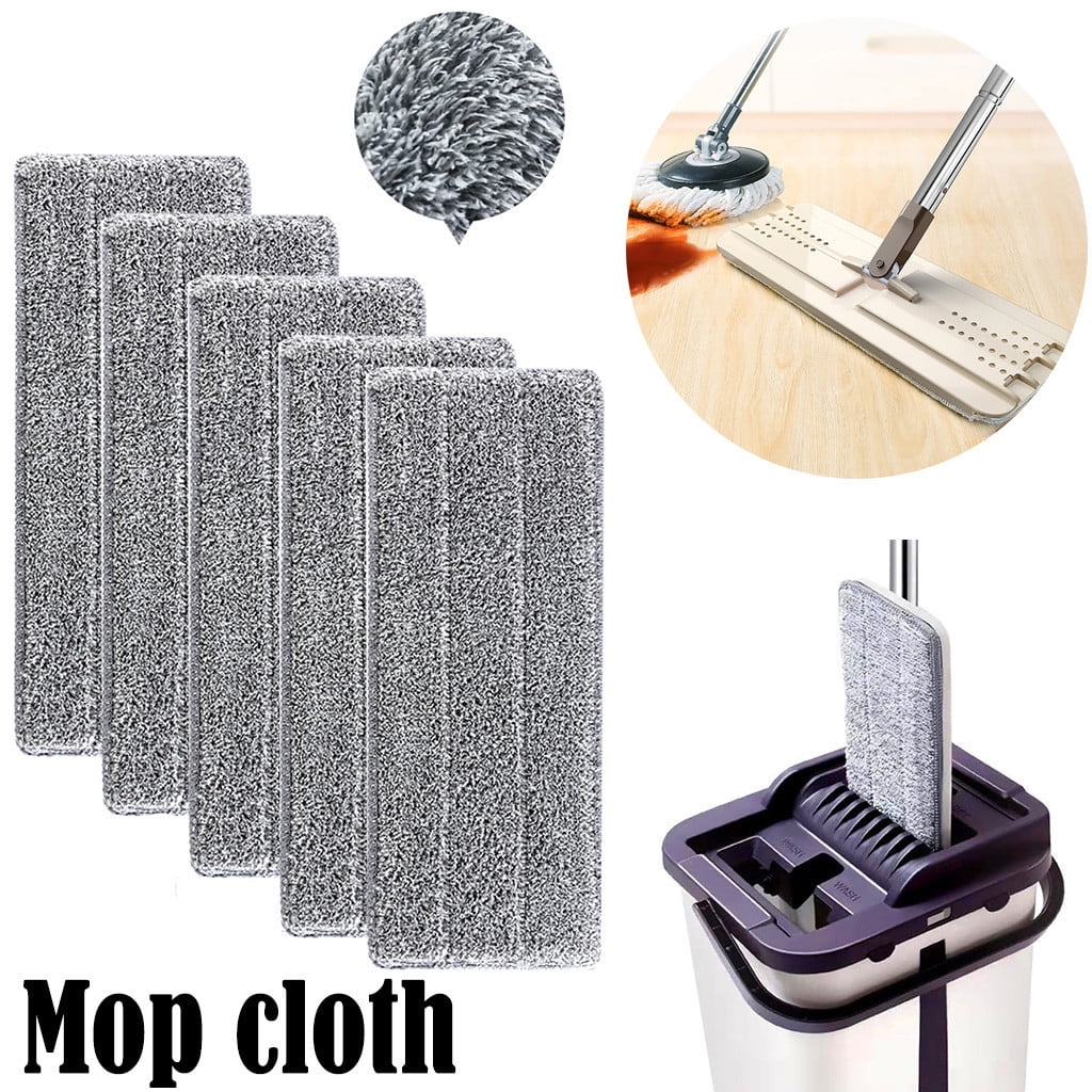 1/3PC Cleaning Cloth For Flat Mop Water Spray Household Floor Cleaner Mop Head 