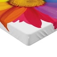thumbnail image 2 of Ambesonne Colorful Fitted Sheet, Hippie Daisy Spring, Full Size, Multicolor, 2 of 3