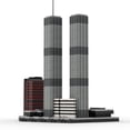 thumbnail image 3 of Bloques de construcción CubiMythX Architecture World Trade Center, 3 of 7