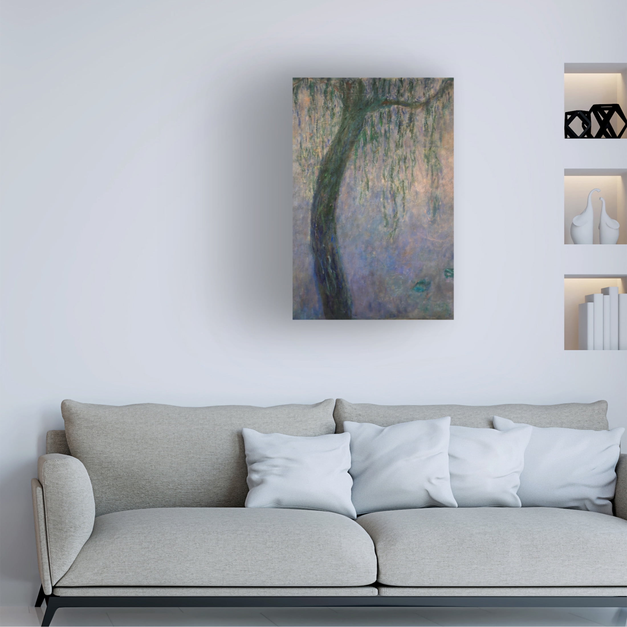 Claude Monet 'Water Lilies II' Canvas Art - 30 x 47 Inches