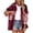 Wine womens coat, variant on Usmixi Winter Womens Shacket Coat Womens Shirts Jacket Classic Plaid Patchwork Button Down Lapel Coats Fall Long Sleeve Loose Comfy Flannel Outwear with Pocket 2023 Shacket Coat