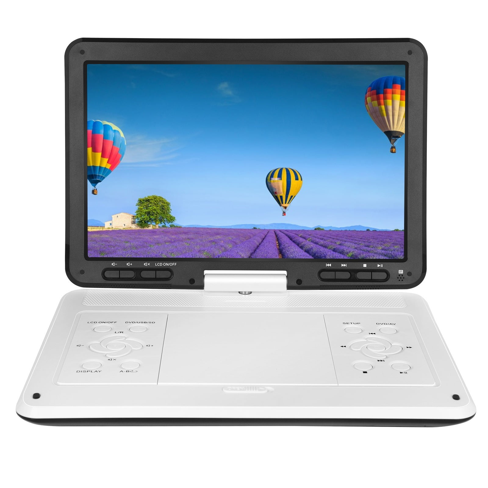 All-in-One Portable DVD Player 25" Chassis, HD Swivel Screen Travel Media Player for Car Headrest ,Travel Gear