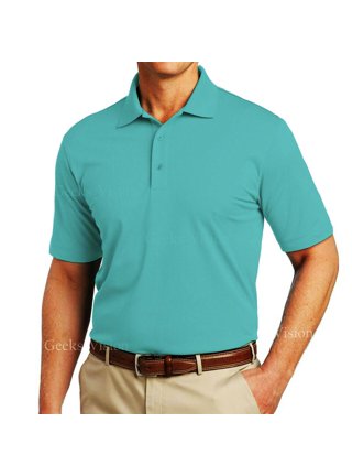 Men's Polo Shirt Dri-Fit Golf Sports Cotton T Shirt Jersey Casual Short  Sleeve